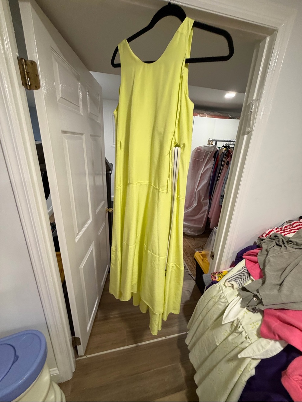 Sleeveless Neon Yellow Maxi Dress